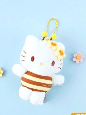 Sanrio - Honeybee Hello Kitty - Keyrings Bagcharm - 8cm - New